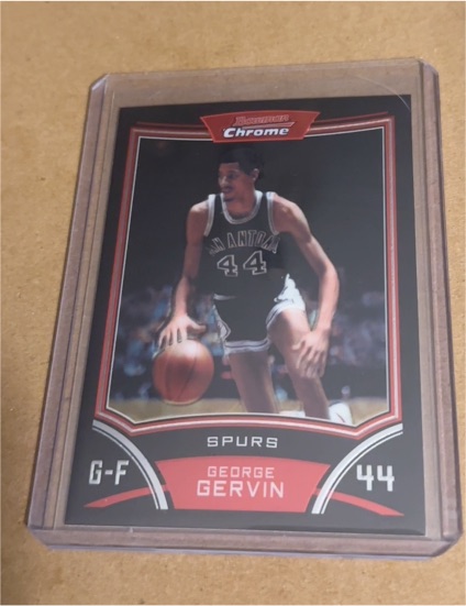 2008-09 Bowman Chrome #105 George Gervin — front
