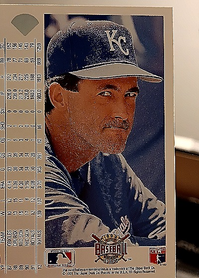 1992 Upper Deck #213 Mike Boddicker — back