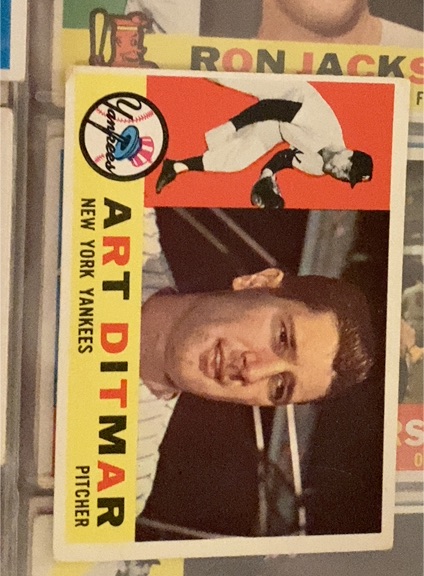 1960 Topps #430 Art Ditmar — front