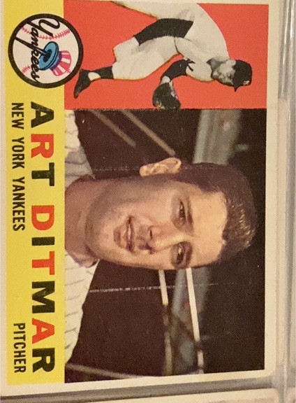 1960 Topps #430 Art Ditmar — front