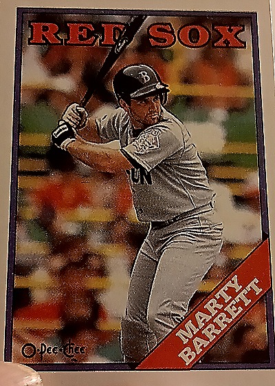 1988 Topps #525 Marty Barrett — front