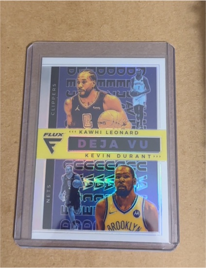 2020-21 Panini Flux Silver Prizm Deja Vu #17 Kawhi Leonard / Kevin Durant — front