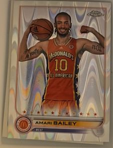 2022 Topps Chrome McDonald's All American #61 Amari Bailey — front