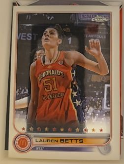 2022 Topps Chrome McDonald's All American #38 Lauren Betts — front