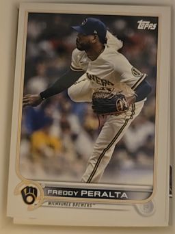 2022 Topps #13 Freddy Peralta Milwaukee Brewers — front