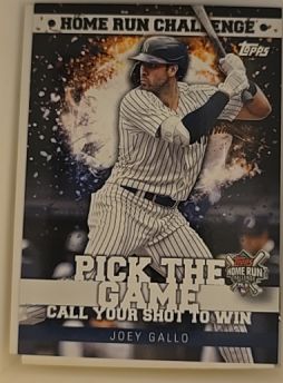 2022 Topps Home Run Challenge #HRC-21 Joey Gallo — front