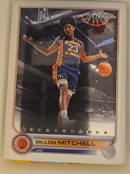 2022 Topps Chrome McDonald's All American #5 Dillon Mitchell — front