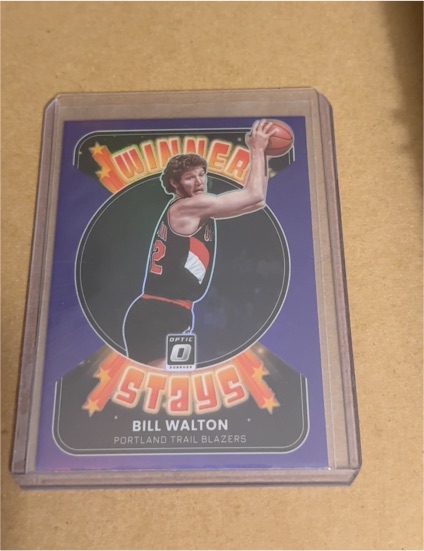 2021-22 Panini Donruss Optic #13 Bill Walton Winner Stays Purple Prizm — front