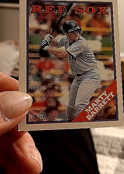 1988 O-Pee-Chee #336 Marty Barrett — front