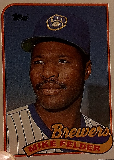 1989 Topps #263 Mike Felder Milwaukee Brewers — front