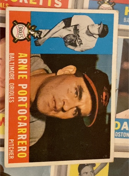 1960 Topps #254 Arnie Portocarrero — front