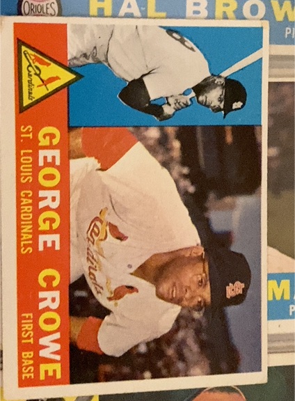 1960 Topps #419 George Crowe — front