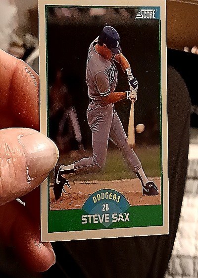 1989 Score #69 Steve Sax — front
