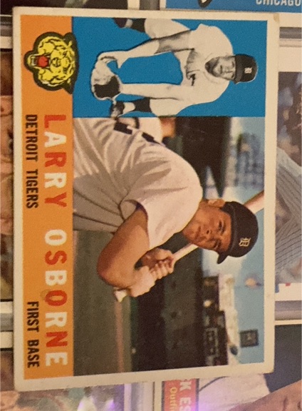 1960 Topps #201 Larry Osborne — front