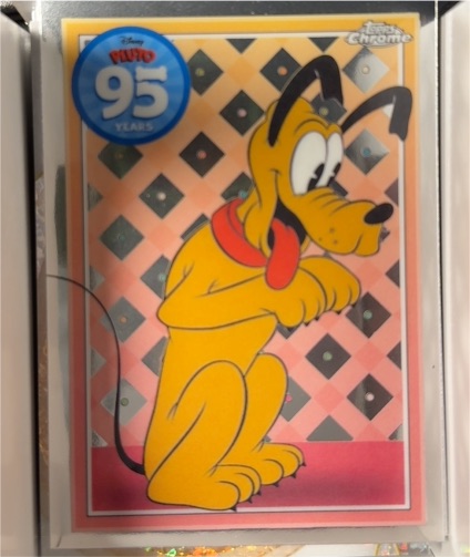 2025 Topps Chrome Disney #PL-9 Pluto 95th Anniversary — front