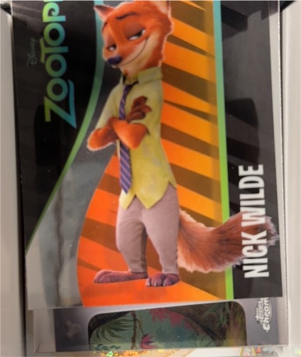 2025 Topps Chrome Disney #ZI-5 Nick Wilde — front