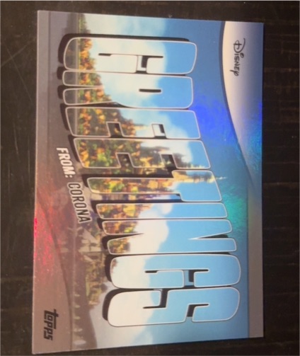 2025 Topps Disney Wonder #GF-6 Corona Greetings From Insert — front