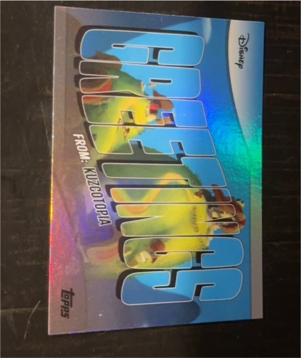 2025 Topps Disney Wonder Greetings From Kuzcotopia #GF-10 — front