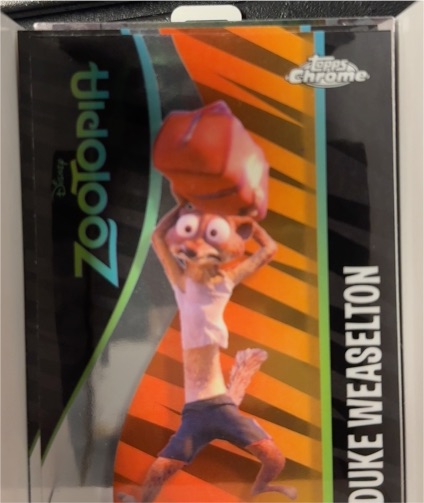 2025 Topps Chrome Disney Zootopia #ZI-7 Duke Weaselton — front