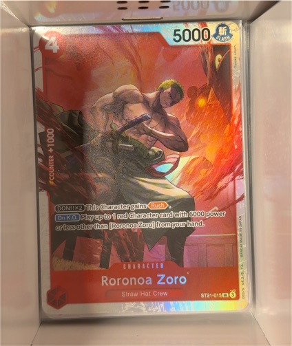 One Piece Card Game ST21-015 Roronoa Zoro — front