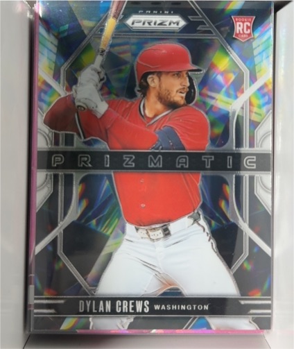 2025 Panini Prizm #14 Dylan Crews Prizmatic RC Washington Nationals — front