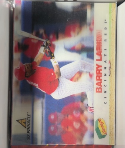 1997 Pinnacle Denny's #37 Barry Larkin — front