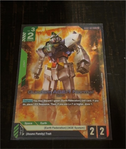 2022 Gundam Card Game #GD02-021 Gundam AGE-1 Normal — front