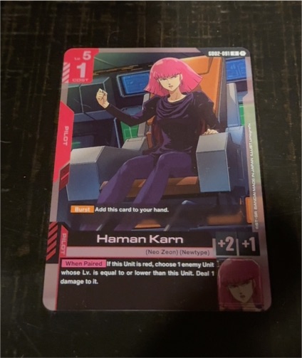 Gundam TCG Dual Impact GD02-091 Haman Karn — front