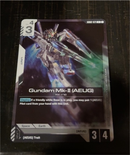 Gundam Card Game Dual Impact #GD02-071 Gundam Mk-II (AEUG) — front