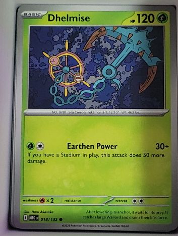 2016 Pokemon TCG Mega Evolution #018 Dhelmise — front