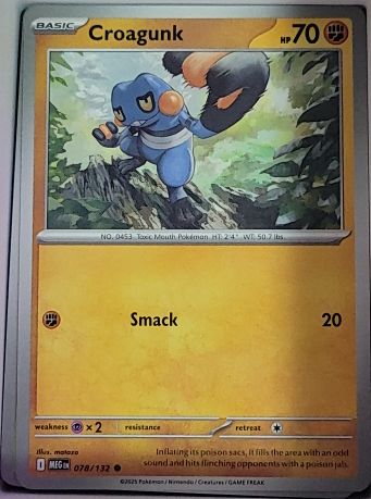 2023 Pokémon ME01: Mega Evolution #078 Croagunk — front