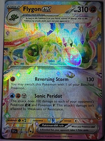 2024 Pokemon Scarlet & Violet Surging Sparks #106 Flygon ex — front