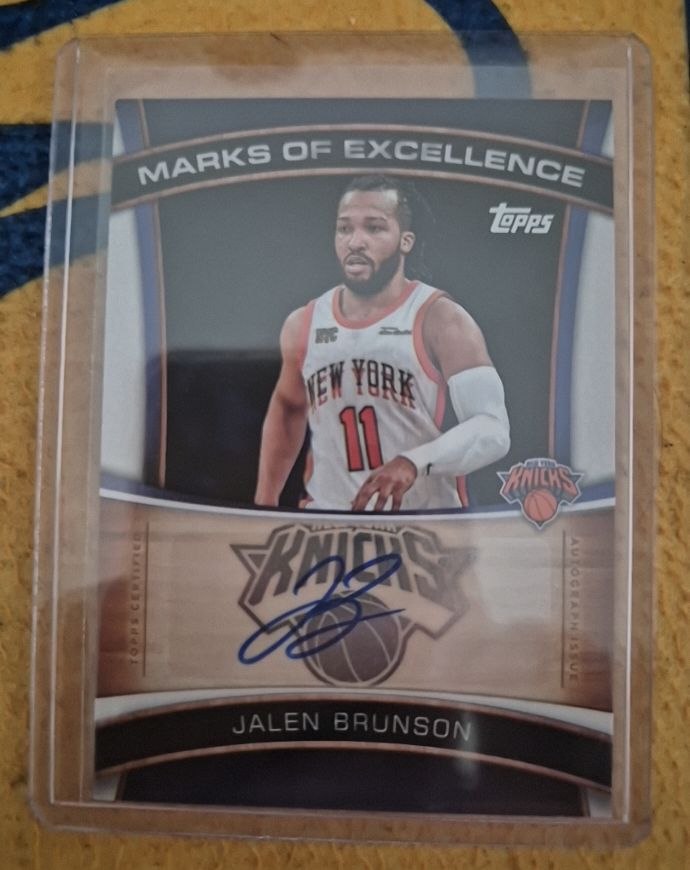 2025 Topps Marks of Excellence #ME-JB Jalen Brunson — front