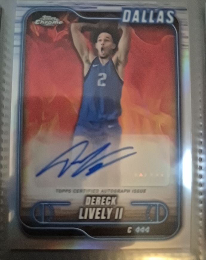 2024-25 Topps Chrome #TCA-DL Dereck Lively II — front