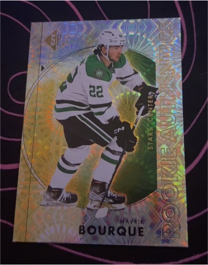 2021 SP Authentic #22 Mavrik Bourque — front