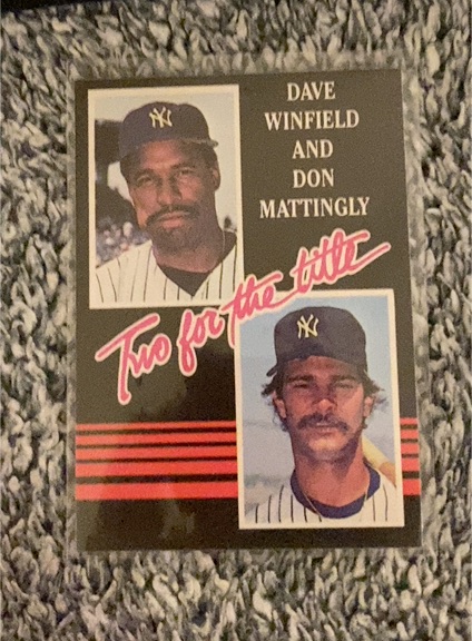 1985 Donruss #651 Dave Winfield/Don Mattingly Two for the Title — front