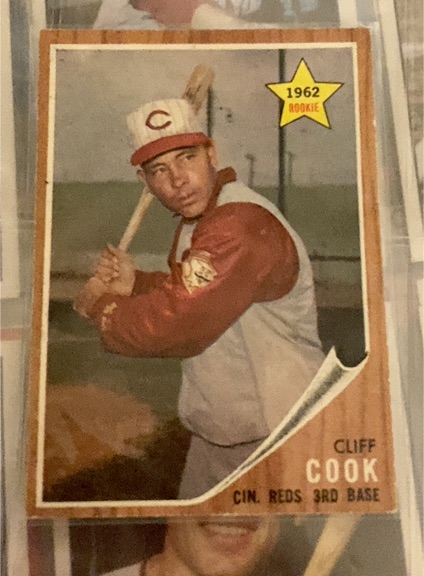 1962 Topps #41 Cliff Cook — front