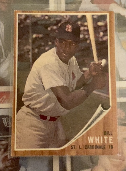 1962 Topps #14 Bill White — front