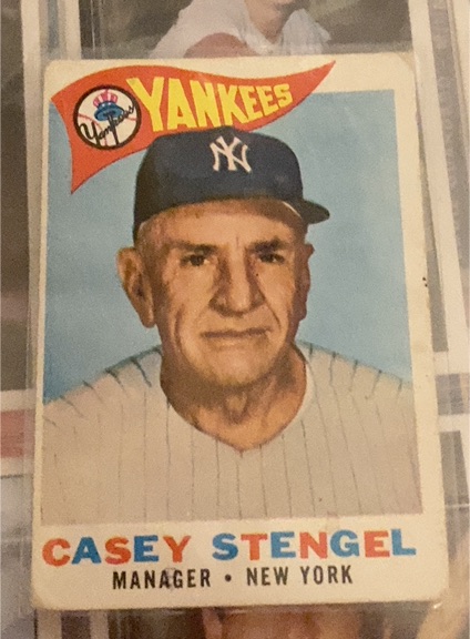 1960 Topps #227 Casey Stengel — front