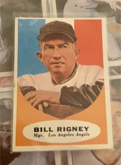 1961 Topps #225 Bill Rigney — front