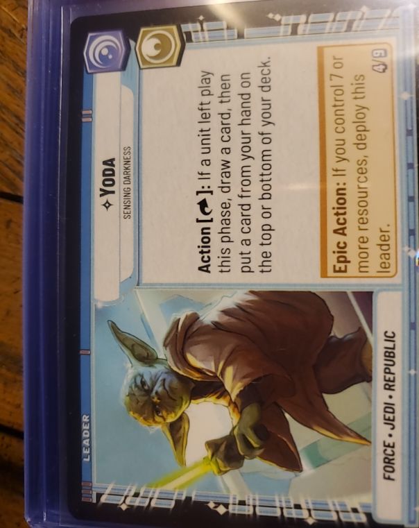 Star Wars Unlimited Twilight of the Republic #004 Yoda Sensing Darkness — front