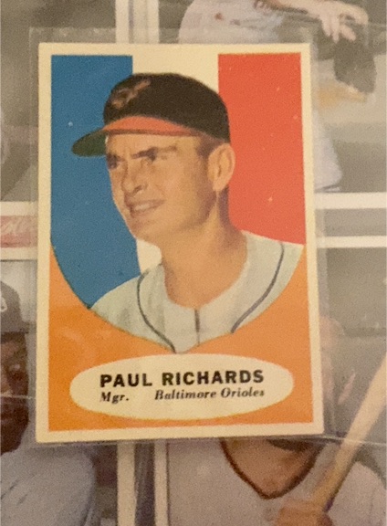 1961 Topps #131 Paul Richards — front