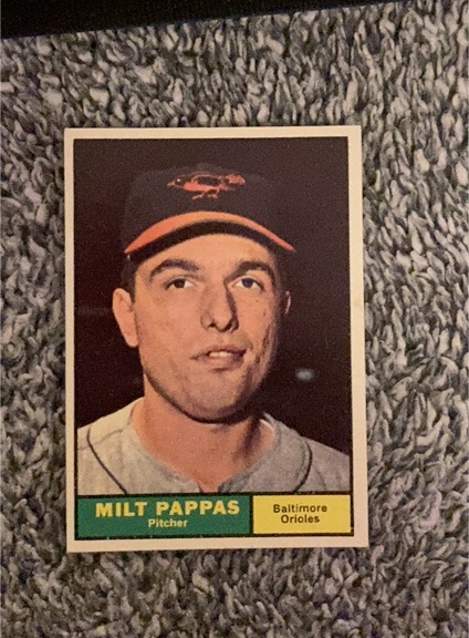 1961 Topps #295 Milt Pappas — front