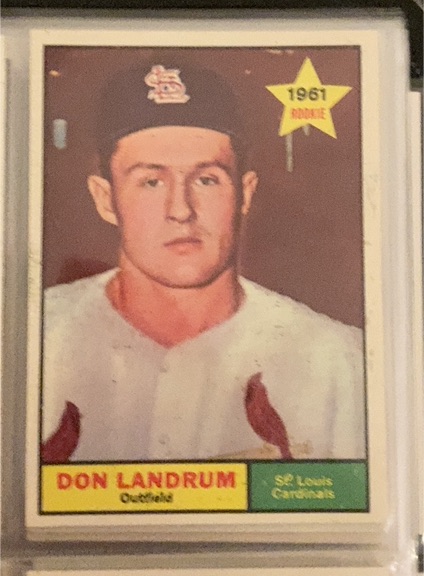 1961 Topps #338 Don Landrum — front