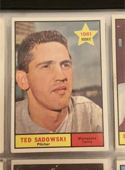 1961 Topps #254 Ted Sadowski — front