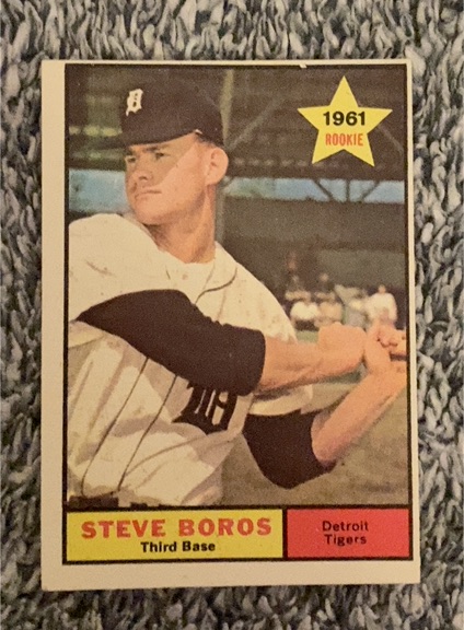 1961 Topps #348 Steve Boros — front
