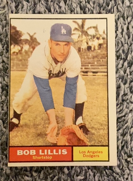 1961 Topps #38 Bob Lillis — front