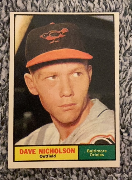1961 Topps #182 Dave Nicholson — front