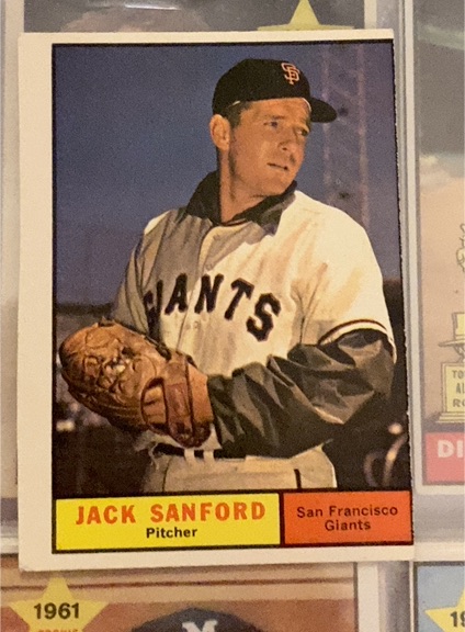 1961 Topps #258 Jack Sanford — front