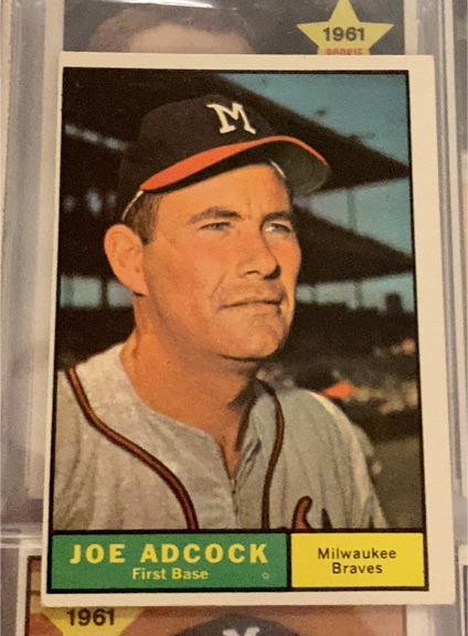 1961 Topps #245 Joe Adcock — front
